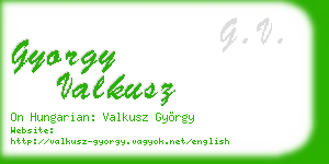 gyorgy valkusz business card